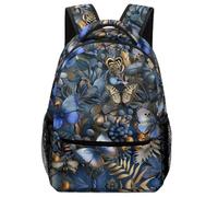 XKASKDFKE Sac À Dos Pour Garçon Beau papillon Cartable Animaux Sacs D'école De Voyage Livre Pour École Excursion Camping One Size