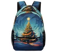 XKASKDFKE Sac À Dos Pour Garçon Cartoon Sapin de Noëls Cartable Enfant Plantes Sac D'école De Voyage Livre Pour Ado Enfant One Size