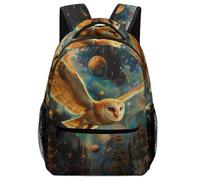 XKASKDFKE Sac À Dos Pour Garçon Chouette moderne Cartable Animaux Sacs D'école De Voyage Livre Pour École Excursion Camping One Size