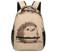 XKASKDFKE Sac À Dos Pour Garçon Hérisson mignon Cartables Enfants Animaux Sac D'école De Voyage Livre Pour Garçons Filles One Size
