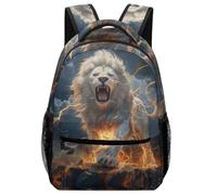 XKASKDFKE Sac A Dos Pour Garçon Lion cool Cartable Animal Sac D'école Ecole De Livre Filles Garçons One Size