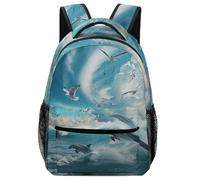 XKASKDFKE Sac A Dos Pour Garçon Mer et mouettes Cartable Enfant Animal Sac D'école Ecole De Livre Pour Des Garçons Filles Enfants One Size