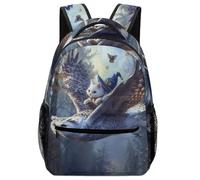 XKASKDFKE Sacs À Dos Chouette moderne Cartables Enfants Animaux Sac D'école De Voyage Livre Pour Enfants, Garçons Filles Adolescents One Size
