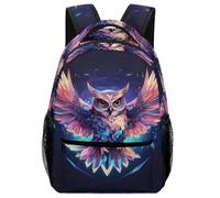XKASKDFKE Sacs À Dos Chouette moderne Pour Enfant Cartable Animaux Sac D'école De Voyage Livre Pour Garcon Filles One Size