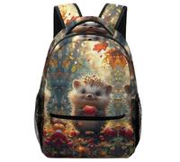 XKASKDFKE Sacs À Dos Hérisson mignon Cartables Enfants Animaux Sac D'école De Voyage Livre Pour Enfants, Garçons Filles Adolescents One Size
