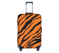 XKBFKLKMC Housse de protection pour valise, motif tigre et léopard, housse de protection lavable, élastique, convient aux bagages de 45,7 à 81,3 cm, 3D, M, Organiseur de sac