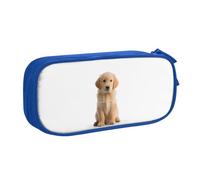 XKBFKLKMC Trousse à crayons avec impression Golden Retrievers - Grande capacité - Avec compartiments - Fermeture éclair - Pour garçons et filles - Pour garçons et filles - Étudiants - Université