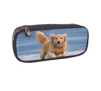 XKBFKLKMC Trousse à crayons en cuir - Grande capacité - Imprimé tête de mort fantôme - Pochette de papeterie - Organiseur de bureau pour garçons et filles - Étudiants - École - Adultes et bureau