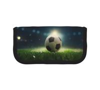 XKBFKLKMC Trousse à crayons grande capacité avec imprimé floral et tête de mort - Trousse élégante en toile pour le bureau, l'université, l'école, la papeterie pour filles et garçons, Ballon de