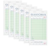 XKDOUS Sage Lot de 6 carnets de serveur, carnets de notes pour serveurs, carnets de serveuse pour restaurants, 300 commandes au total