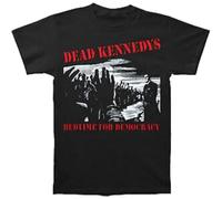 XKDSERTUTK Men's Dead Kennedys Bedtime for Democracy Slim Fit T-Shirt BlackXXL