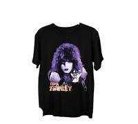 XKDSERTUTK Paul Stanley Band Signature Short Sleeve Cotton ShirtBlackS