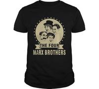 XKDSERTUTK The Four Marx Brothers T Shirt Cotton Full SizeBlackM