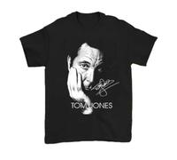 XKDSERTUTK Tom Jones Signature Short Sleeve Cotton T- ShirtBlack3XL