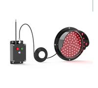 XKEDNMF Feu Stop Rouge/Vert, AC110-240V, Lampe Murale for Feux de Circulation, Plug and Play, adapté aux Intersections, usines, écoles, péages(100mm/4in)