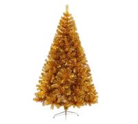 XKEDNMF Sapin de Noël Artificiel doré, Sapin de Noël coloré avec Support en métal, Branches denses, Convient à Une Utilisation intérieure et extérieure(1.2m/3.9ft)