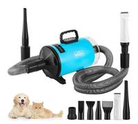 XKISS 2800W Tondeuse pour chiens avec aspirateur de poils d'animaux,6 en 1 Kit professionnel de toilettage pour animaux ，tondeuse pour poils de chien et aspirateur pour poils d'animaux