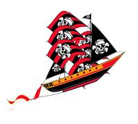 Cerf volant GENERIQUE XKites cerf-volant 3D Navire pirate 195 cm nylon/fibre de verre