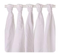 XKKO 8594161575825 Pack de 5 langes en mousseline de coton bio, 70 x 70 cm