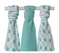 XKKO BMB Lot de 3 petites étoiles Turquoise 70 x 70