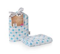 XKKO BMB Wrap Little Stars Cyan 120 x 120 cm