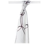 XKKO BMB090013A Lot de 2 langes en bambou pour emmailloter, allaitement, comme matelas ou couverture légère, 90 x 100 cm, marron