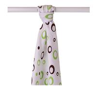 XKKO BMB090032A Lot de 2 Langes en Bambou pour Langer, Allaitement, Couverture légère, 90 x 100 cm Vert