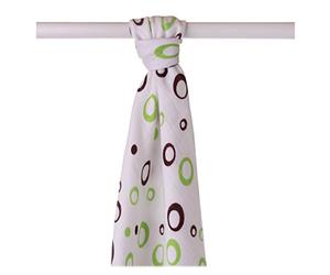 XKKO BMB090032A Lot de 2 Langes en Bambou pour Langer, Allaitement, Couverture légère, 90 x 100 cm Vert