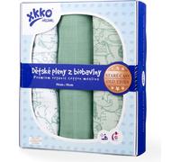 xkko Couches en coton Old Times Organic, lot de 3 Granite Green