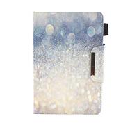 Xkladz Housse Universelle Tablette de 7.5 à 8.5 Pouces, Étui a Rabat en Cuir Coque pour Samsung Tab, iPad Mini, Fire 7.5-8.5,Lenovo Tab E7,Huawei MediaPad M5 Lite 8" et Autres - Argent