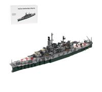 XKlemBauklode Lot de 1231 blocs de construction de bataille navale italienne militaire à construire pour adultes, décoration de bureau ou de maison