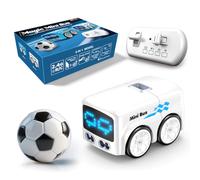 XKlemBauklode Mini bus RC magique, conduite de ligne de patrouille à évitement automatique, effets sonores de conduite intégrés, synchronisation audio du moteur en temps réel, véhicule de dessin animé