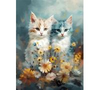 Xkogjo 5D Diamant Peinture Pour Adultes Full Drill, DIY Débutant Set, Animal Strass Kit complet de broderie diamanten crystal pour décoration mural de la maison. Square diamond, 60x70cm