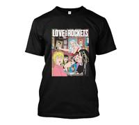 XKPPYRTT NWT 6649 Love and Rockets 99 Men t Shirts BlackM