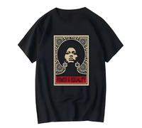 XKPTTRAXC Express Delivery Angela Davis T Shirt Black History Vintage s for Him Her Power African American Short Sleeves Vintage