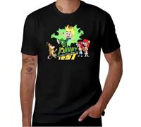 XKPTTRAXC Johnny Test Funny Gift for Fans T-Shirt Men's Cotton Round Collar Short Sleeves