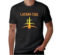 XKPTTRAXC Lacuna Coil Band T-Shirt Men's Cotton Round Collar Short Sleeves