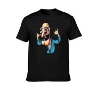 XKPTTRAXC lecherous Old Man T-Shirt Men's Cotton Round Collar Short Sleeves