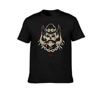 XKPTTRAXC Lemmy Old School T-Shirt Graphic Designer Men's Cotton Round Collar Short Sleeves