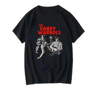XKPTTRAXC The Dandy Warhols 9 T Shirt Short Sleeves Vintage Washed Homme Comfortable Stylish