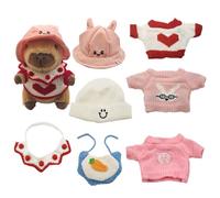 XKrmp Capybara Plush with Capybara Clothes Set - Super Soft Stuffed Toy, Dress Up Cute Plushies for Boys and Girls, Great for Birthday and Christmas (Style# 3)