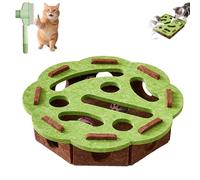 XKrmp Cat Puzzle Toy & Interactive Cat Toy - Cat Scratch Puzzle Enrichment Box with Bell Balls, Self-Play Boredom Busters for Cats to Stimulate Hunting Instincts & Mental Exercise (#2)