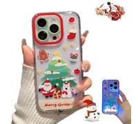 XKrmp Christmas Light-Up Phone Case with Incoming Call LED Flash, Shockproof Protective Cover for iPhone 11 to 17, for Women Men and Kids of All Ages (#2,for IPHONE 11)