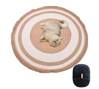 XKrmp Cotton Rope Area Rug for Cats -Durable Cat Scratching Rug with Washable Round Vintage Reversible Woven Tassel Design, Soft and Stylish Home Accent, Easy Clean, Multiple Sizes (#5,32")
