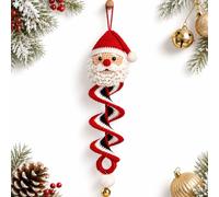 XKrmp Crochet Snowman Spiral Ornament DIY Kit for Adults with Yarn and Hook (Santa)