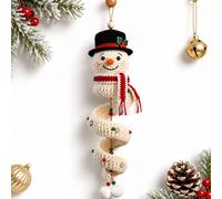 XKrmp Crochet Snowman Spiral Ornament DIY Kit for Adults with Yarn and Hook (Snowman)