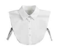 XKrmp Denim Fake Collar for Women Detachable Dickey Half Shirts Blouse | False Lapel for Sweaters Dresses Costume (D)