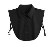 XKrmp Denim Fake Collar for Women Detachable Dickey Half Shirts Blouse | False Lapel for Sweaters Dresses Costume (E)