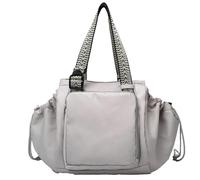 XKrmp Essential Tote Bag with 15 Smart Pockets and Large-Capacity Multifunctional Travel Organizer - Shoulder Bag for Daily Use (F)