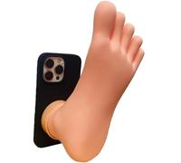 XKrmp Funny Novelty 3D Foot Shape Phone Case - Ultra Soft Silicone Cover for iPhone Series, Humorous Gifts & Conversation Starter (for IPhone 12 Mini)